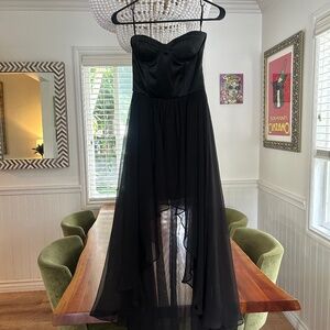 Black Strapless Dress